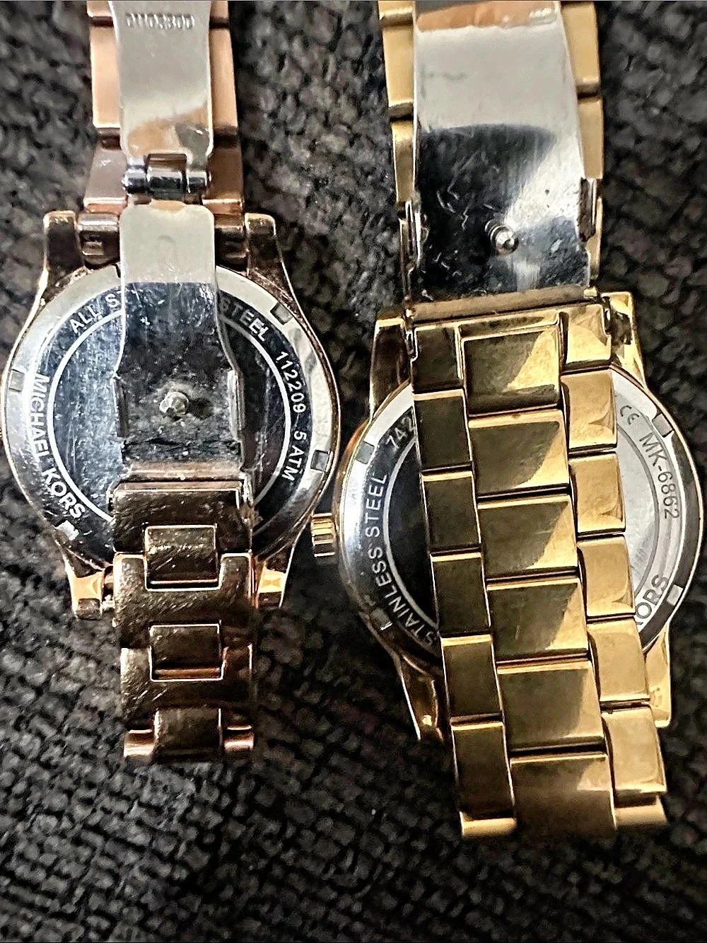 Michael Kors Ritz Gold-Tone Pave Logo Dial Watch Set, Gold & Pink